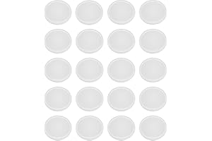 UOTOO Glass Table Top Anti Slip Bumpers 20PCS Non-Adhesive Silicone Pads for Glass Table Stopper 0.79 * 0.79 * 0.12Inch (L*W*T)