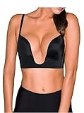 Fullness Sexy V Shape Push Up Deep Plunge Convertible V Bra Max Cleavage Booster Shaper - /