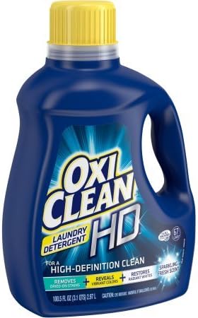 OxiClean HD Sparkling Fresh Scent Liquid High Laundry Detergent, 100.5 fl oz