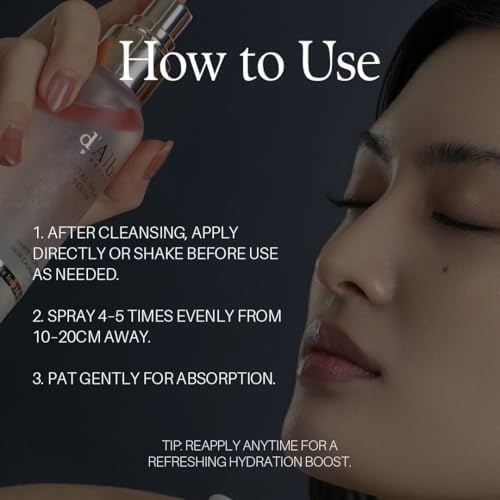 D'alba | soro em spray de trufa branca italiana, vitalizante, iluminador, hidratante e calmante, spray facial, solução para pele vermelha e sensível, vital, cuidados com a pele coreanos