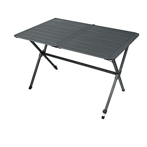 Portal Carl Campingtafel, 115 x 80 cm, 4-6 personen, klaptafel, reistafel, tuintafel met aluminium plaat