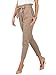 BerryGo Women's Casual Loose High Waist Stretchy Skinny Slim Long Pants (Light Tan,M)
