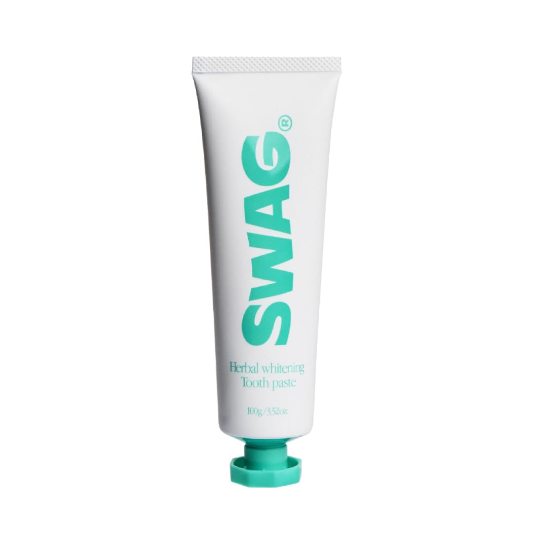 SWAG(スワッグ) ホワイトニング 歯磨き粉 口臭ケア Herbal whitening スーパーミント キシリトール配合 100g (歯磨き粉)商品画像