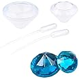 Polymer Clay/Resin Molds - DIY 'Diamond' Kit - Set of 2 Silicone Shapes - Create Your Own Crystal Clear or Opaque Diamond Shaped Objects - Easy to Remove After Molding - Soft and Durable