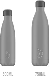 Chillys Original Water Bottle 500ml Vacuum Insulated Stainless Steel Grey view 2