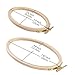 Caydo 2 Pieces Oval Embroidery Hoops Include 1 Piece 7.8 x 4.8 Inch and 1 Piece 5.9 x 3.6 Inch Cross Stitch Hoops Ring for Art Craft Handy Sewing