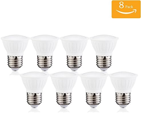 (Pack of 8)PAR16 LED Dimmable Flood Light Bulbs 7Watt E26 Short Neck 120V AC 70W Halogen Replacement 120 Degree Beam Angle Daylight White 5000K