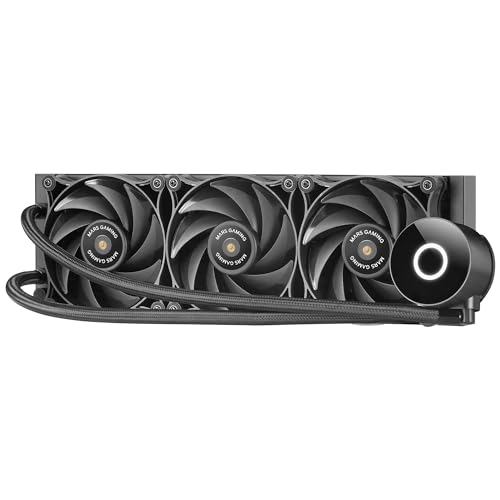 ML-PRO360, Refrigeración Líquida CPU Profesional, TDP 600W, 3x Ventiladores FDB Ultra-silenciosos, Bomba Opti-Chamber con Anillo de Iluminación Blanco, Multisocket Universal, Negro