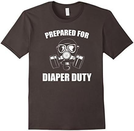 Men's Prepared For Diaper T-shirt Duty Medium Asphalt