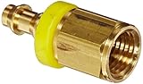 Dixon Valve BPF22 Brass Fitting, Plug, 1/4" NPTF