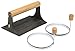 Norpro Cast Iron Bacon Press with Egg Ring Set