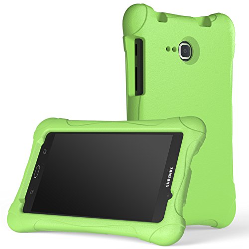 MoKo Samsung Galaxy Tab A 7.0 Case - Kids Friendly Ultra Light Weight Shock Proof Super Protective Cover Case for Samsung Galaxy Tab A 7.0 Inch Tablet 2016 Release(SM-T280/SM-T285 Version ONLY), GREEN