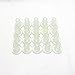 Csdtylh 25 Pairs, Total 50 Caps Cylinder Shaped Stiletto High Heel Protectors for Shoes, Clear