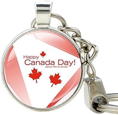 Canada Flag Keychain, Toronto Ottawa Canada Keychain, Flag Keychain, Canada Maple Leaf Flag Key Ring, Canada Patriotic Jewelry gift