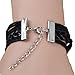 Vintage Style Black Leather Rope Cross Love Letters Infinity Love Bracelet