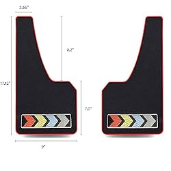 2 Pcs Car Mud Flaps Reflective Soft Rubber Splash