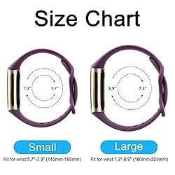Pack 3 Bands Compatible with Fitbit Charge 5 for