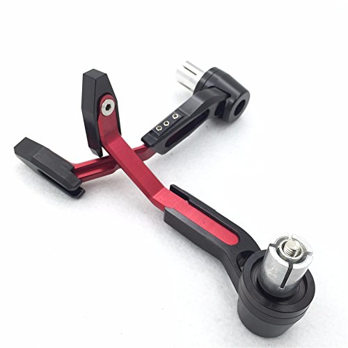HTT Motorcycle Adjustable Length Red Black Total CNC 7/8"(22mm) Protector Proguard System Pro Brake Clutch Levers Protect Guard For Harley Dyna Honda CBR VFR CR XR Yamaha FZR YZF PW TW Aprilia