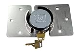 Hidden Shackle Padlock and Hasp Includes Bolts - Heavy Duty Cargo Trailer, RV or Van Lock - Vending Machines and Storage Buildings