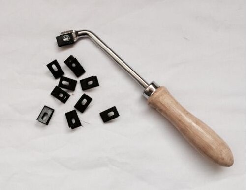 Vinyl Floor Plastic Welding Slot Knife Plastic Floor Welding Grooving Gouge+10 Blades