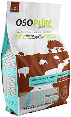 Artemis Osopure Grain Free Formula Dog Food, Bison, Salmon Meal & Garbanzo Bean, 4 lbs