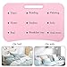 Large Bed Tray NNEWVANTE Multifunction Laptop Desk Lap Desk Foldable Portable Standing Outdoor Camping Table, Breakfast Reading Tray Holder for Couch Floor for Adults/Students/Kids with Handle- Pinkthumb 4