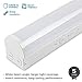 LEONLITE 4ft LED Linear Shop Lights, 1-10V Dimmable Low Bay Light, Ultra Bright 4400lm, UL Listed, 5000K Daylight, 40W (340W Eqv.), for Laundry Room, Basement, 5 Years Warranty, Pack of 6