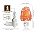 Unilamp Himalayan Salt Lamp Natural Crystal Salt Lamp Night Light with 4 Bulbs, Hand Carved Salt Rock Lamp with UL-Approved Wall Plug for Air Purifying, Home Decor and Ideal Gift, 2 Pack