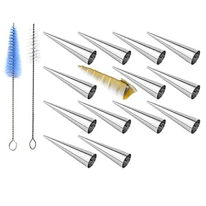 roestvrij staal Cannoli vormen, Hoorntjes bakvorm set, Cannoli-vormpjes, voor Croissant Shell Cream Roll, cannoli…