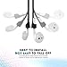 Airpods Strap, MeanLove Silicone Anti-lost Wire Cable Connector with Magnetotherapy for Airpods (Black)