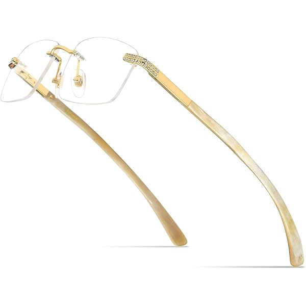 Amazon.com: Fundamentals F201 Gold Eyeglasses Size55-20-145  display picture 3