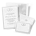 Hortense B. Hewitt Wedding Accessories Silver Double Heart Invitation Kit