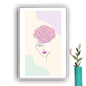 Framed Canvas Wall Art Picasso Poster Print of Woman Canvas Prints Home Artwork Decoration for Living Room,Bedroom - 16x24 inches