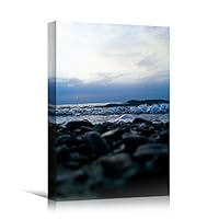 Canvas Wall Art Landscape Sunset Bedroom Contemporary Dramatic Landscape Mountain Multicolor Photography - 12x18 inches