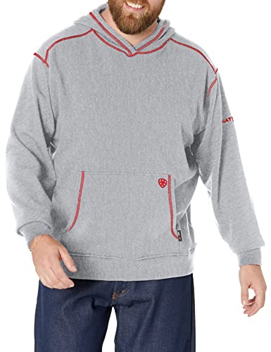 Ariat Men's FR Polartec® Hoodie Heather Gray Sweatshirt SM