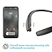 [Newest Design] Pkman Foldable Wireless Bluetooth Headphones, Neckband Sport Sweatproof Earphone,Retractable Earbuds,Stereo HI-Fi Sound,Noise Cancelling Headsets For IPhone Android Cellphone (Black)