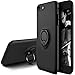 Besiva for iPhone 8 Case / iPhone 7 Case, Ultra Thin Slim Cover Case with 360 Degree Swivel Ring Kickstand Anti Scratch Durable Soft Touch Feeling Protective Case for iPhone 7 / iPhone 8 (Black)
