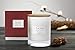 Sandalwood Wood Wick Scented Candle - Soy Wax Glass Jar Candle Gift with Wooden Lid, 45 Hours Burning, Candle Gift for Valentine's Day