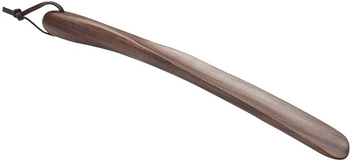 Heycell Walnut Wood Shoe Horn Shoehorn with Long Handle, 15 Inches (Walnut)