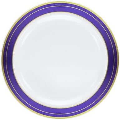 Magnificence Blue 6.25" Plast Plate, 10 Pcs K33226