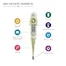 Mabis Digital Thermometer for Babies, Children and Adults for Oral, Rectal or Underarm Use Clinically Accurate Within 9 Seconds, Light Green