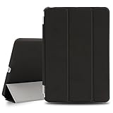 BESDATA Ultra Thin Magnetic Smart Cover [Wake/Sleep Function]& Translucent Back Case for Apple 1st Gen Generation iPad Mini + Screen Protector + Cleaning Cloth + Stylus (Black)
