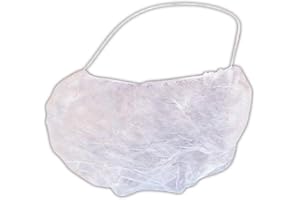 MAGID GLOVE & SAFETY MAGID BC924 EconoWear Beard Cover, Polypropylene, One Size, White (Pack of 100)