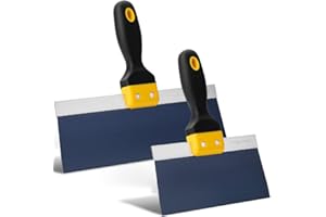 Bates- Taping Knife Set, 2 Pack, 8 & 12 Inch, Blue Steel Drywall Taping Knife