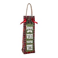 Hohaski Christmas Wine Bottle Bags Red Wine Bottle Cover Bags For Dinner Table Decro, Christmas Ornaments Advent Calendar Pillow Covers Garland Tree Skirt Gift Bags DIY