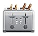 Kenmore 40605 4-Slice Toaster with Dual Controls in Stainless Steel