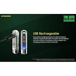 Nitecore Tiki GITD Green Keychain Flashlight with
