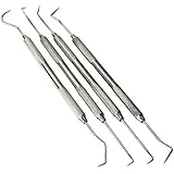 4 Pc Stainless Steel Picks Probes Wax & Clay Sculpting Tools