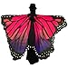 GRACIN Red Butterfly Wings Cape Mardi Gras Fairy Shawl Pixie Halloween Costume Festive Rave Accessory(78