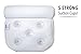 Large Bath Pillow for Tub with Carry Case, Foam Mesh Technology with 5 Suction Cups (15
